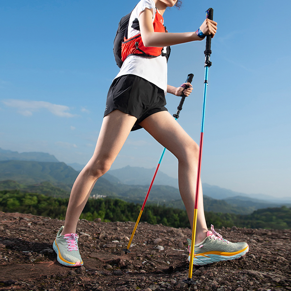 오니지 등산스틱 길이조절 접이식 초경량 5단 트레킹폴 K