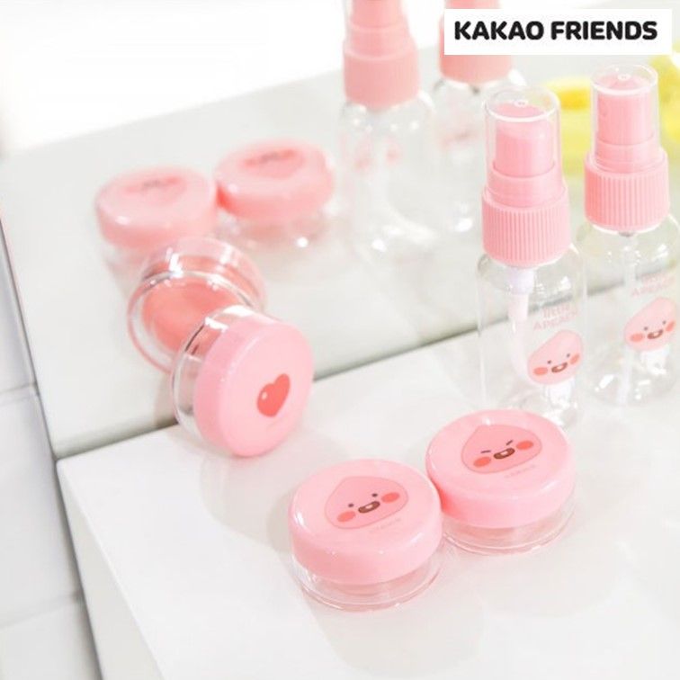 화장품 공병 세트 휴대용기 5P 카카오 라이언 굿즈 여행준비 이미지 6
