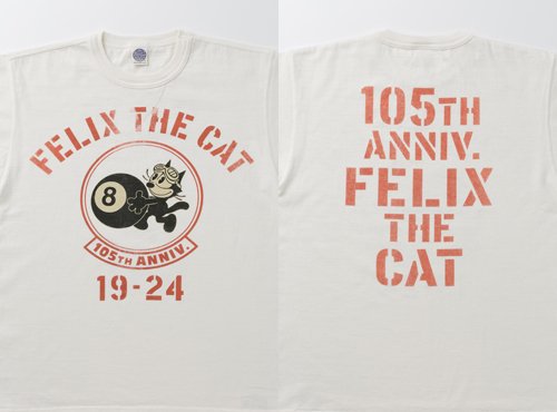 토이즈맥코이 펠릭스 105주년 기념 반팔 티셔츠 FELIX THE CAT TMC2404 - 상세 이미지 2