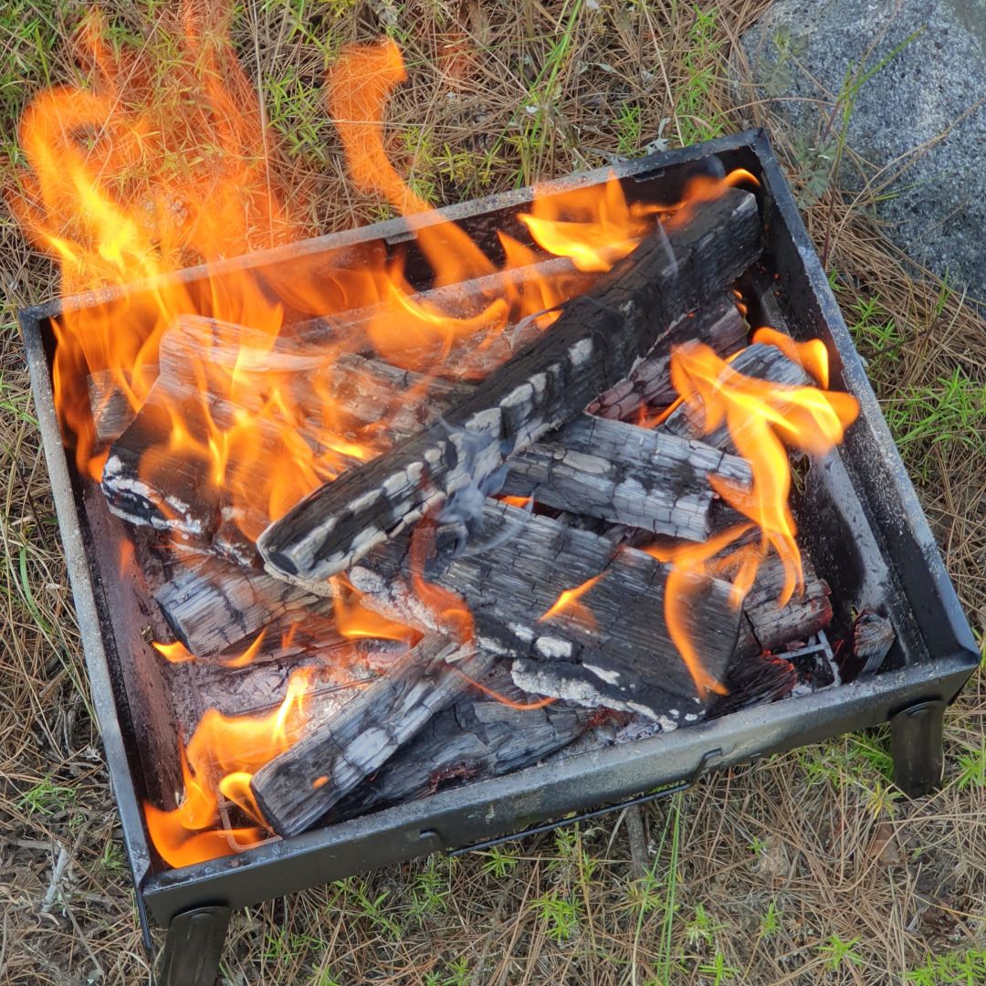 우주캠핑 올인원 바베큐그릴 접이식 숯불 화로대