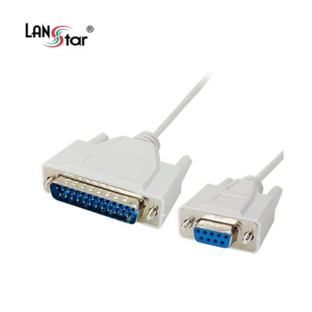 라인업시스템 LANstar LS-SER-9F25M-1.8M 9핀 to 25핀 시리얼 케이블 (1.8m)