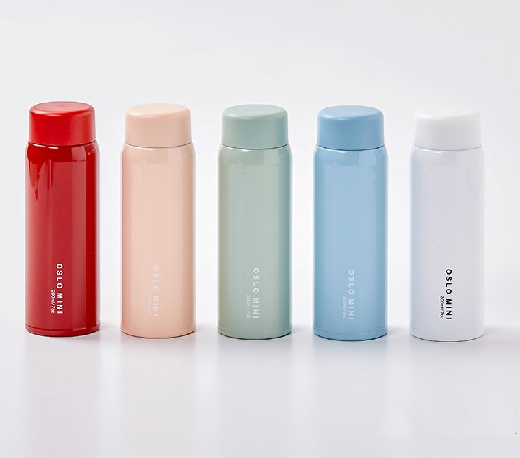 오슬로 보온병 파스텔 유아 미니 보냉 텀블러 초등학생 유치원 물병 물통 200ml - 메인 이미지