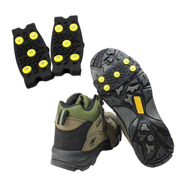 밴드형 아이젠 블랙 도시형 겨울 빙판길 미끄럼방지 신발 낙상방지 등산 얼음 눈길 성인용 제품 이미지