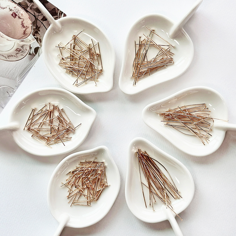 (DIY) KC골드 T자핀 T핀 비즈공예 부자재 (약200개) - 상품 이미지