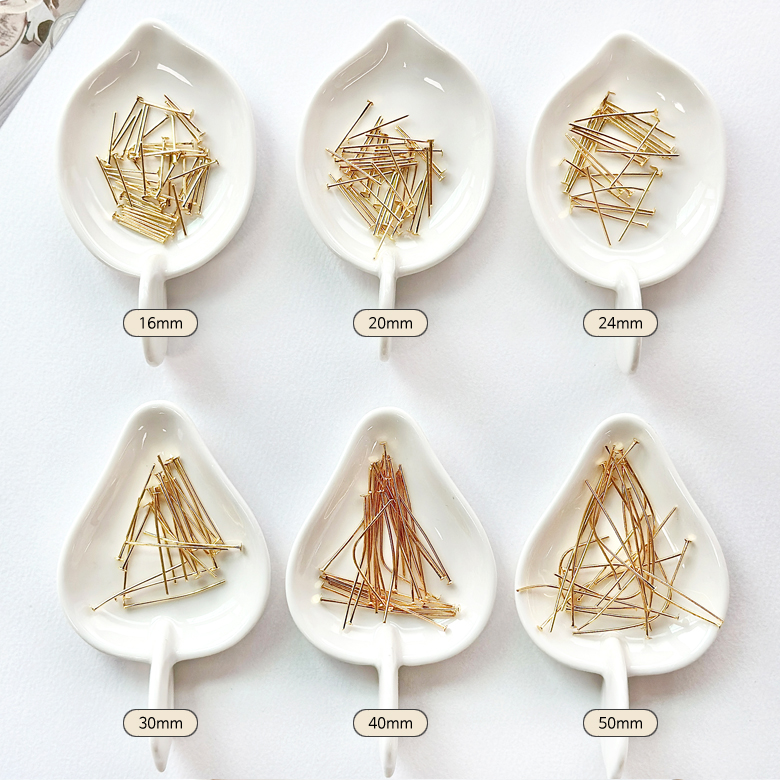 (DIY) 골드 50mm T자핀 T핀 비즈공예 부자재 (약200개) - 상세 이미지 3