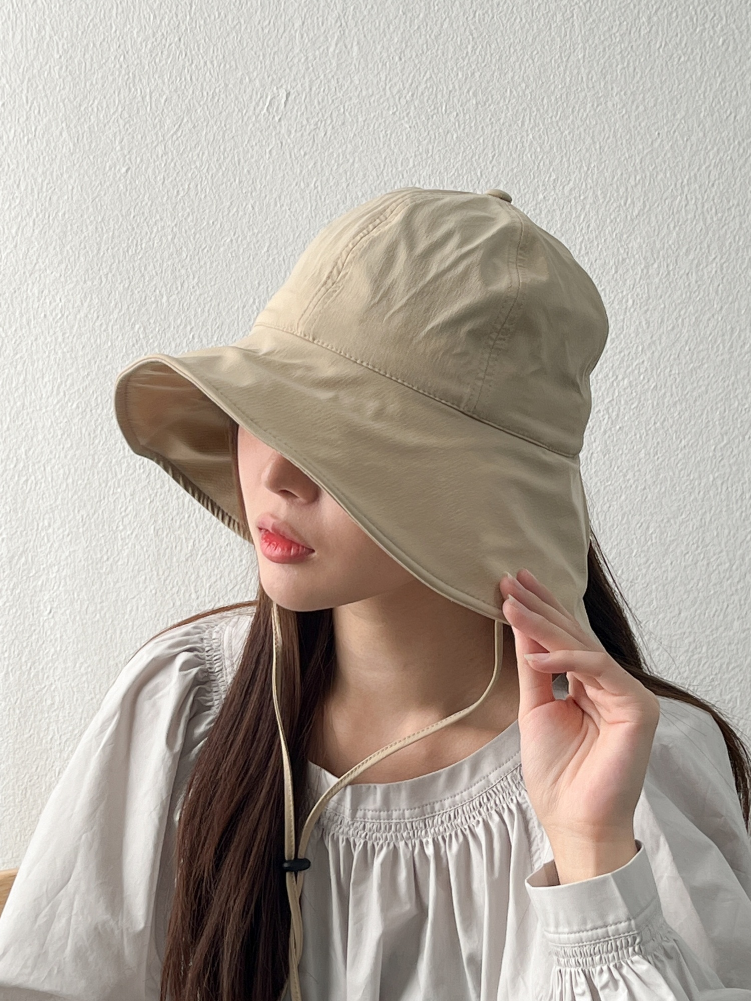 여성여름모자 챙넓은 등산모자 바캉스 휴양지 여성벙거지 버킷햇 - 상세 이미지 3