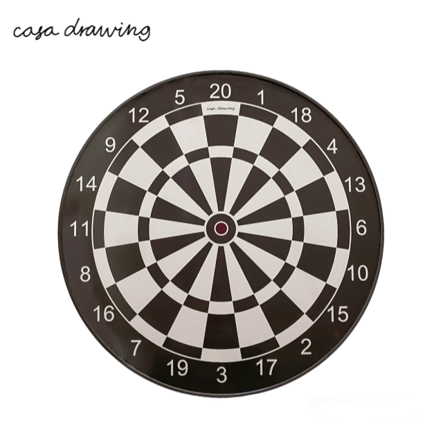 까사드로잉 마그네틱 플레이 다트 게임 감성 인테리어 브라운