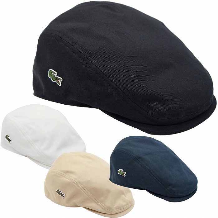 라코스테 베이직 코튼 남자 헌팅캡 LACOSTE 신사 모자 4컬러 - 메인 이미지