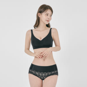 심리스 파스텔 속옷 브라렛 노와이어 빅사이즈 여성 브라탑 착용 후기 | 사이즈/핏 총정리 - 상품 이미지 2