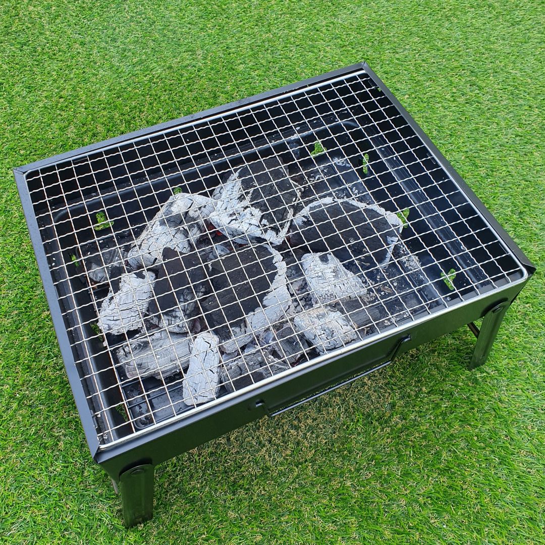 우주캠핑 올인원 바베큐그릴 접이식 숯불 화로대