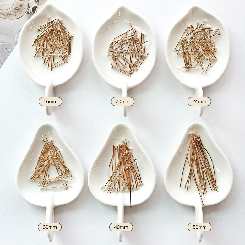 (DIY) KC골드 T자핀 T핀 비즈공예 부자재 (약200개) - 상세 이미지 2