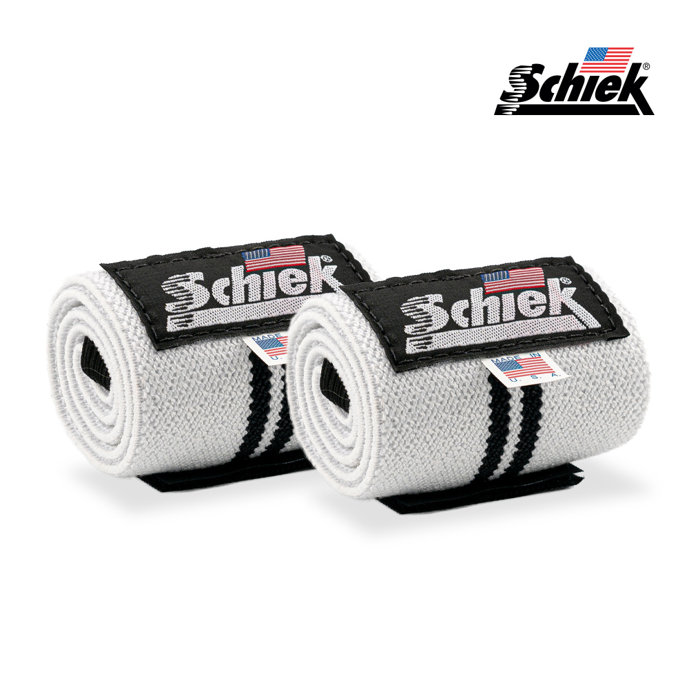 SCHIEK 1118W 헬스 리스트랩 손목 보호대 화이트 시크 쉬크 - 상세 이미지 5