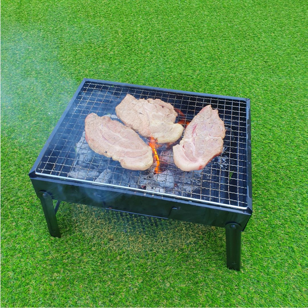 우주캠핑 올인원 바베큐그릴 접이식 숯불 화로대