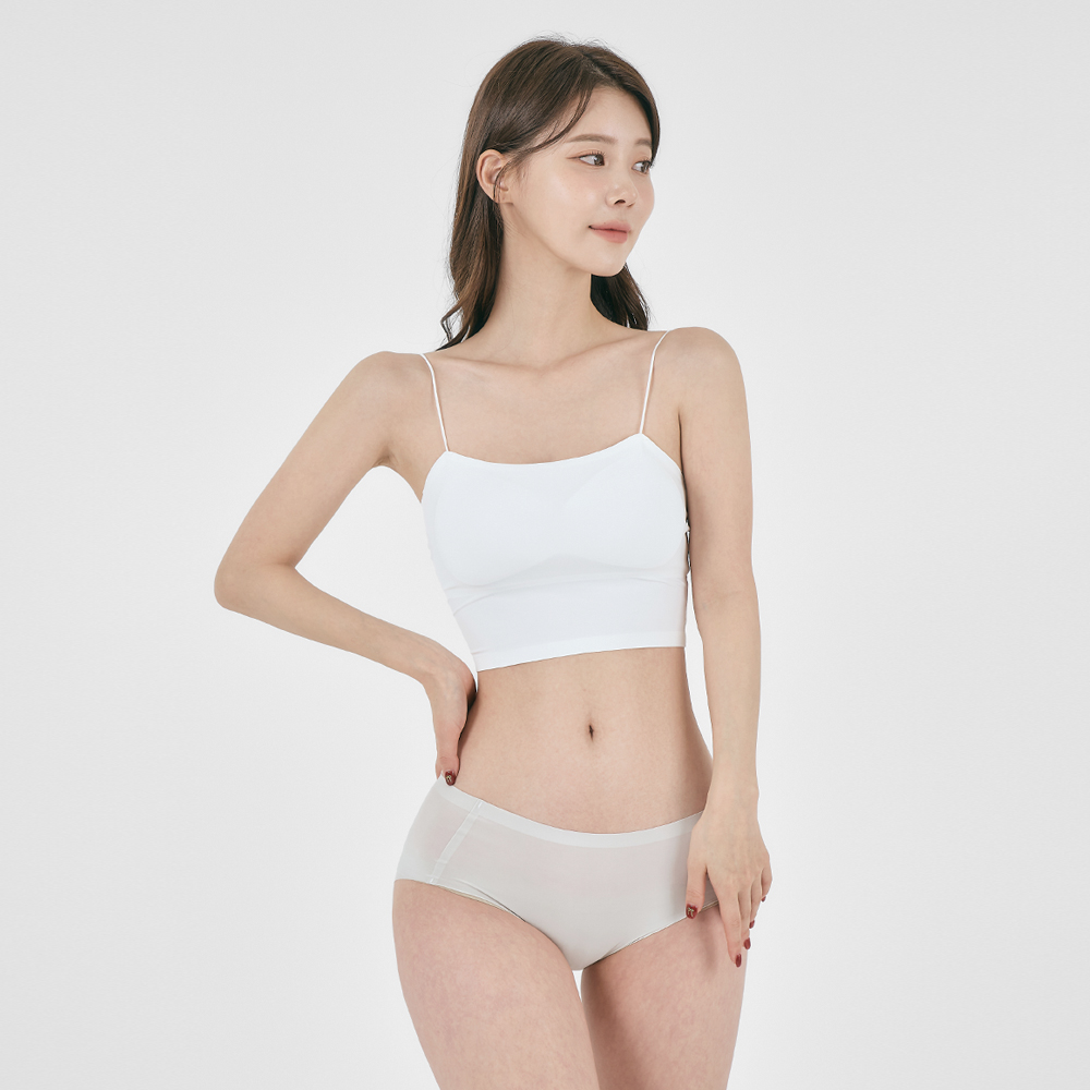 에어 심리스 여성 노라인 모달 생리 질염 위생 인견 햄 팬티 5매 세트 이미지 4