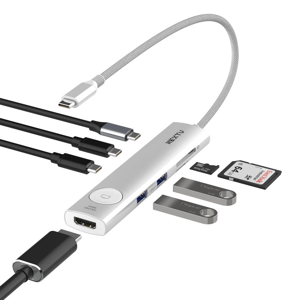 유이하 8in1 HDMI 온오프 USB C타입 멀티허브 2298TCH-4K - 상세 이미지 5