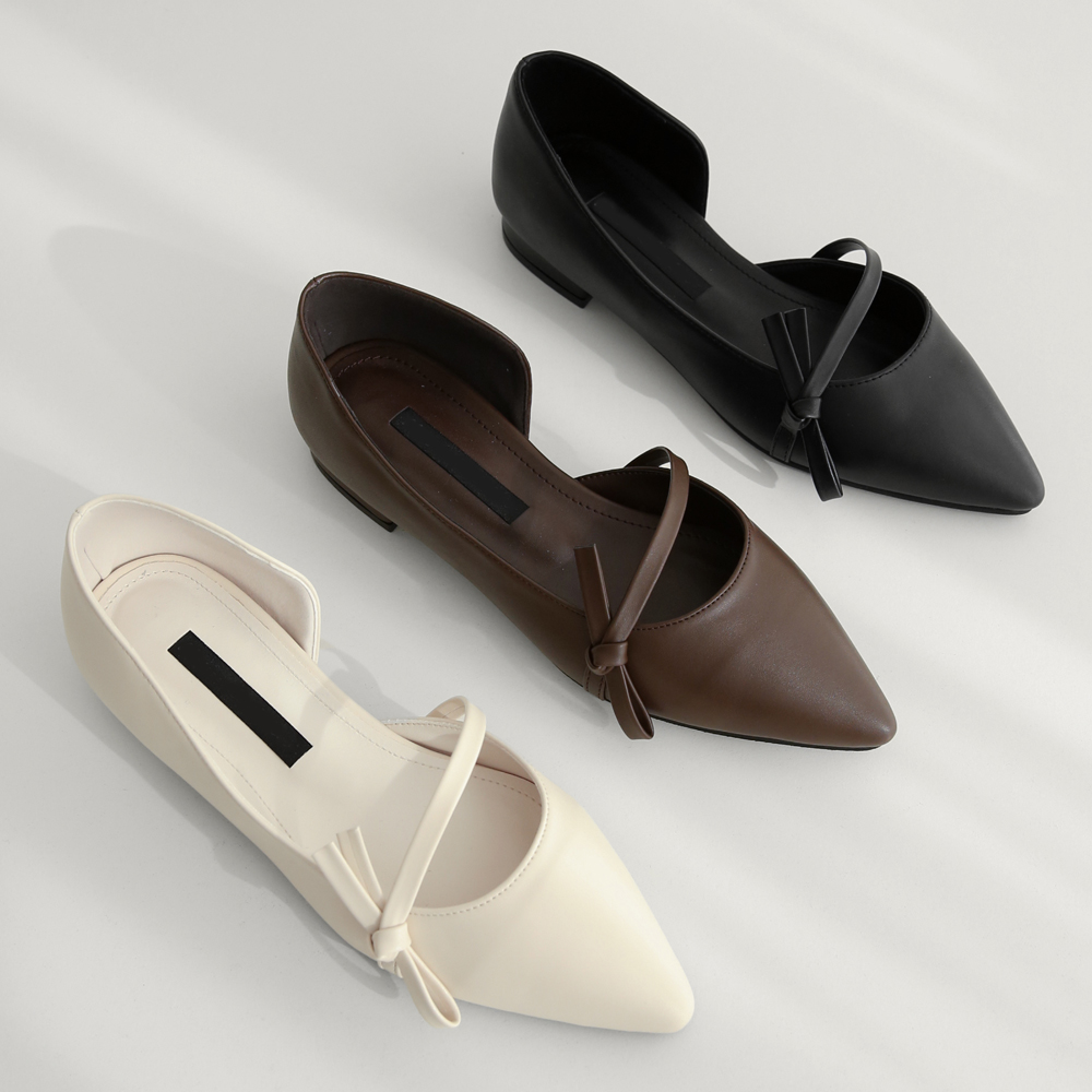 발편한플랫 여성 빅사이즈 메리제인 스틸레토 플랫슈즈