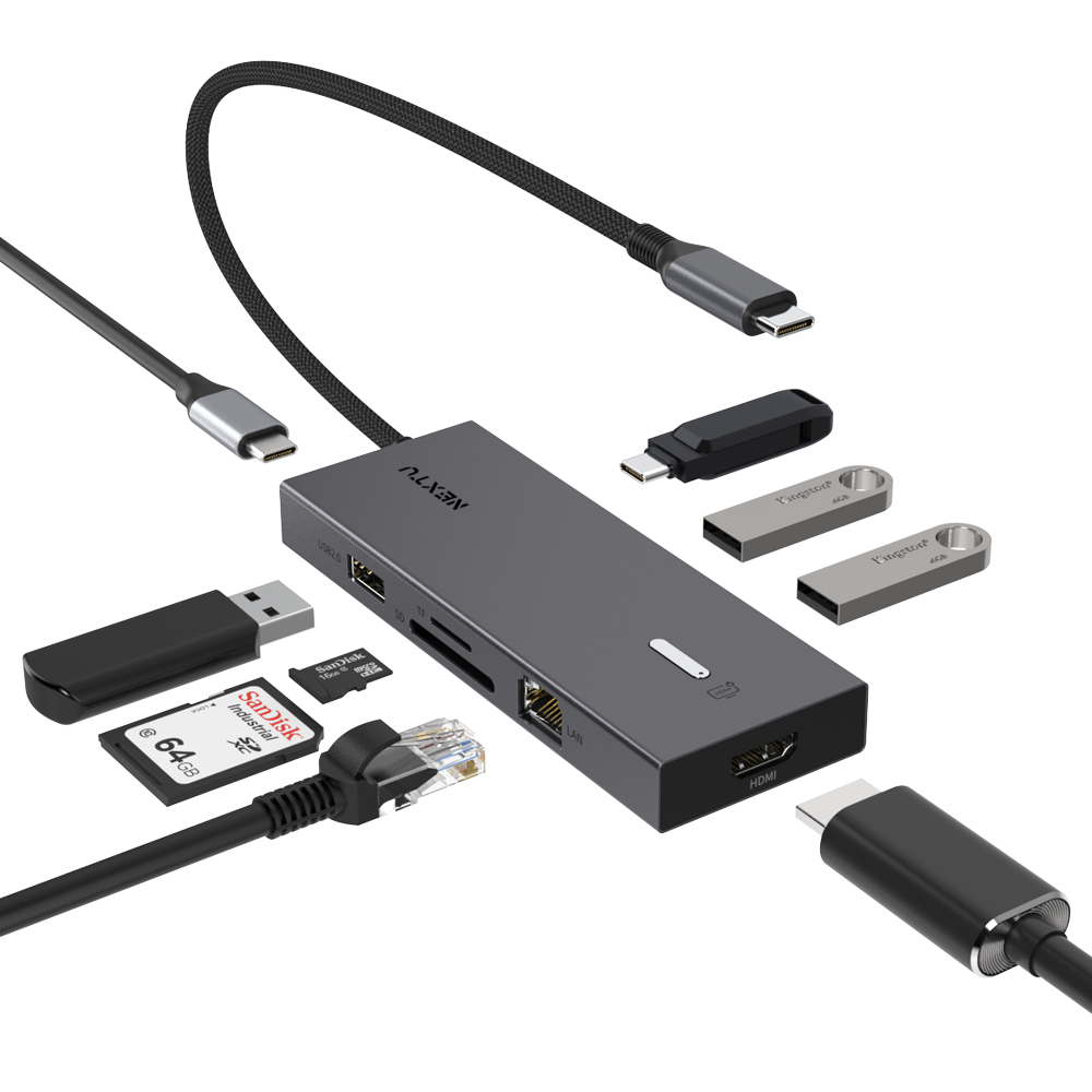 유가우 9in1 HDMI 온오프 USB C타입 멀티허브 - 상세 이미지 2