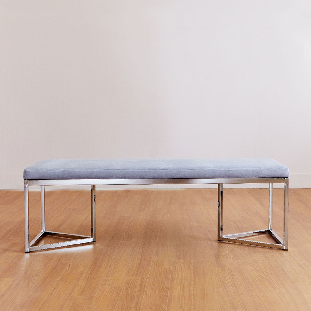 스코나 도니아 아쿠아텍스 패브릭 스텐 2인 벤치 의자