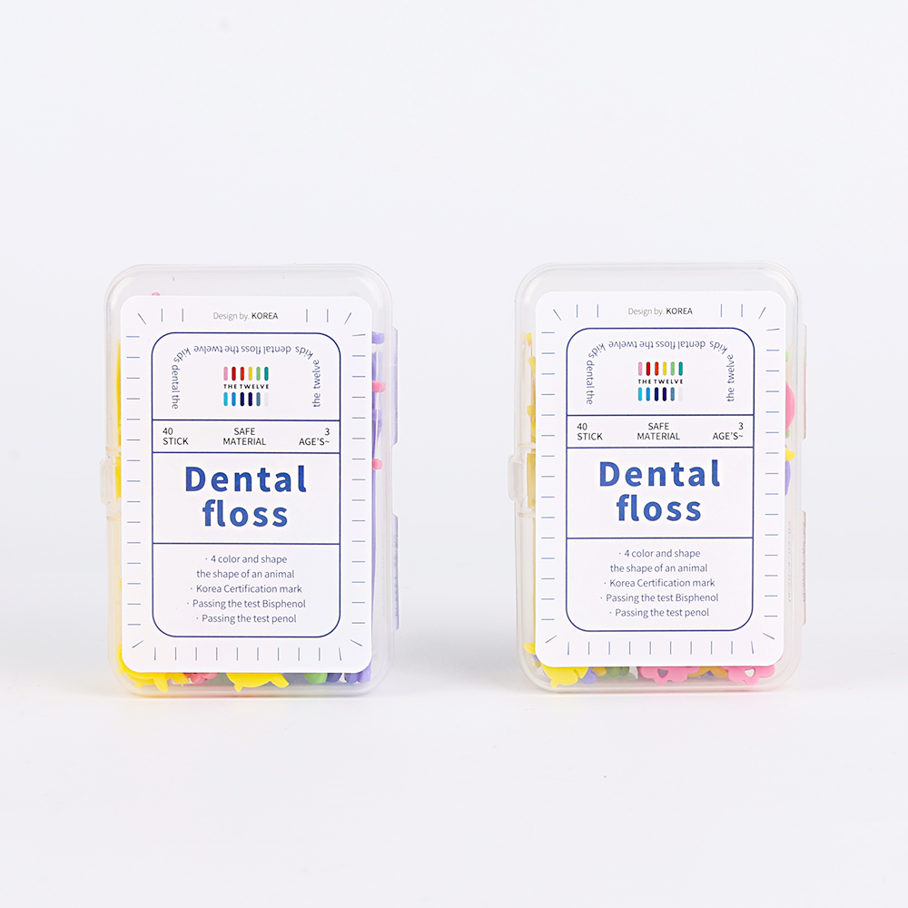 더트웰브 일회용 유아 치실 40개입 어린이 아기 치실