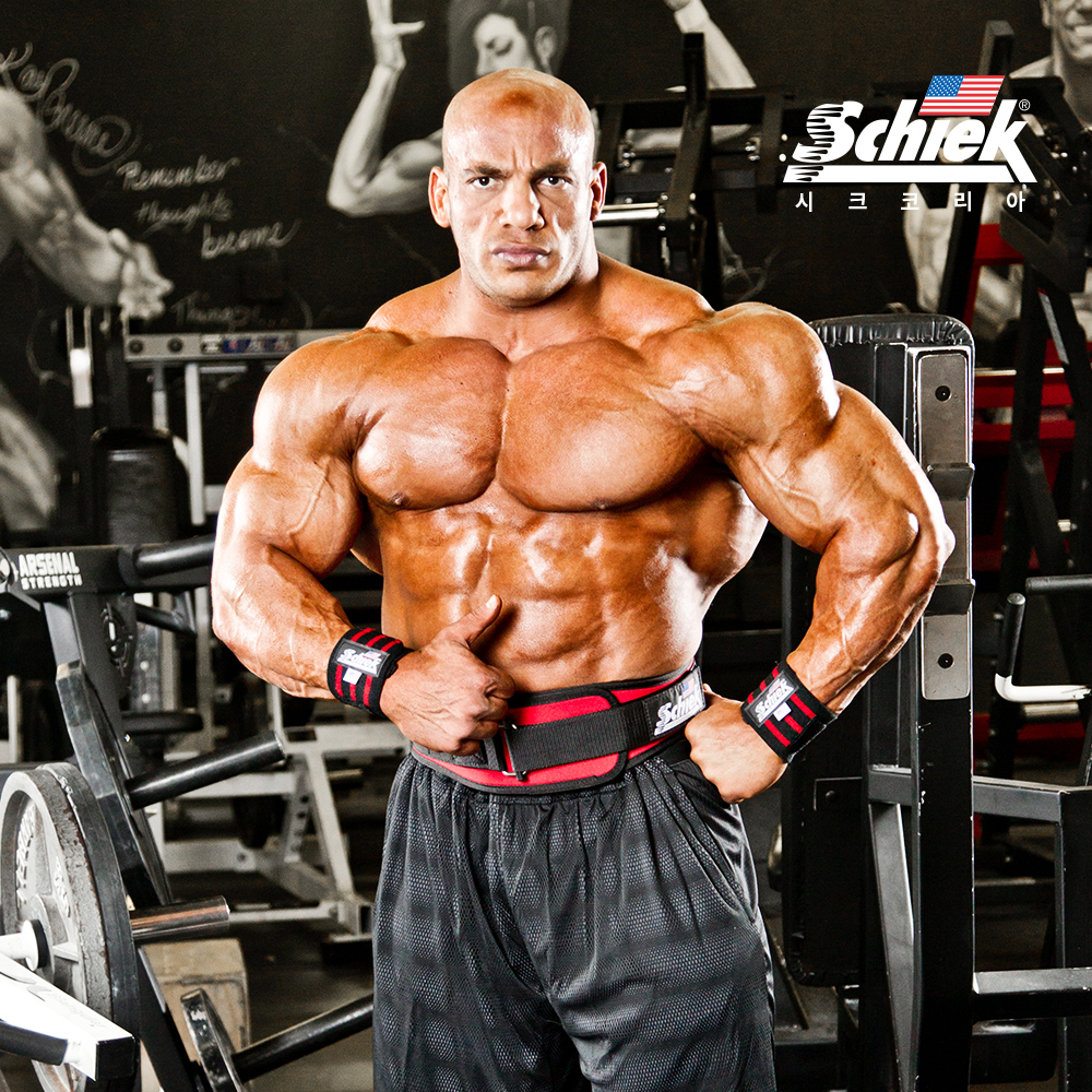 SCHIEK 1112W 헬스 리스트랩 손목 보호대 스트랩 화이트 시크 쉬크 이미지 4