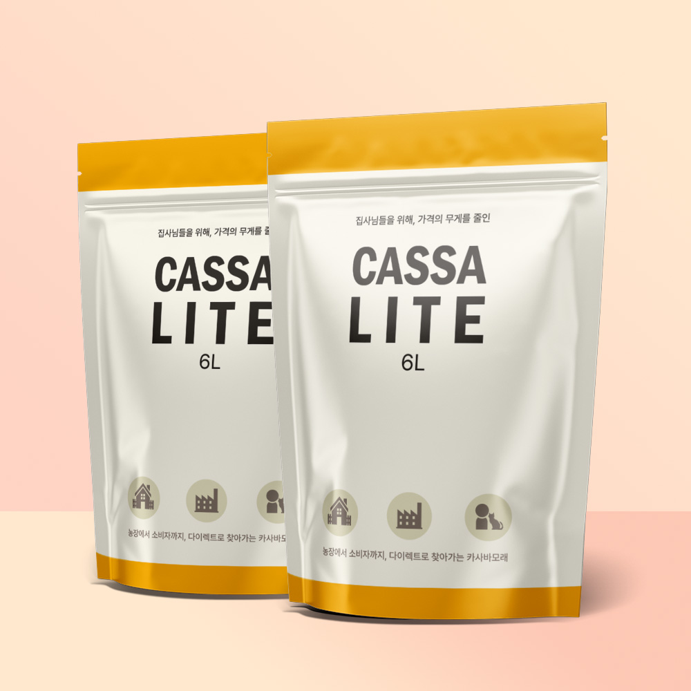 카사라이트 프리미엄 카사바 12L 고양이모래