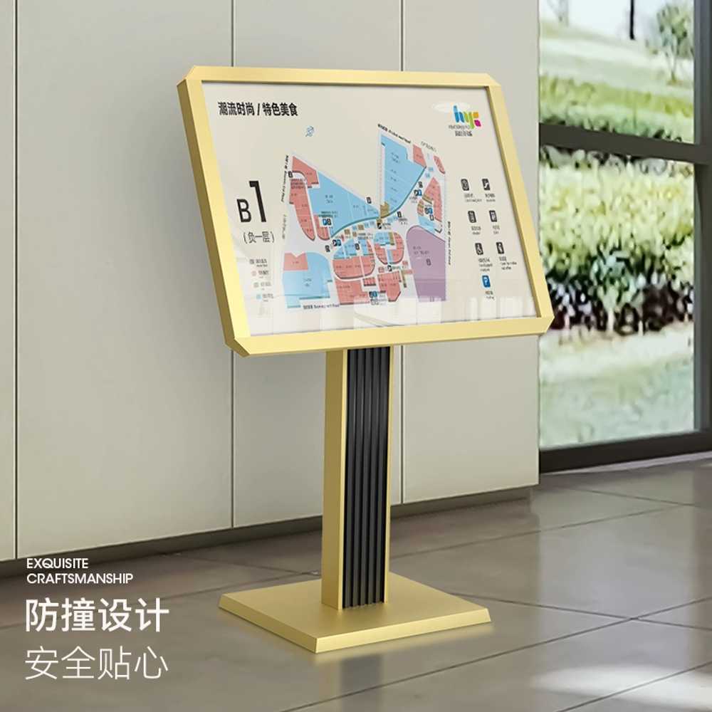 옥외 홍보 입간판 게시판 아크릴 실외 입구 메뉴판 블랙 70x50cm - 상세 이미지 4