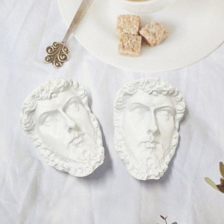 [goodchoice1 협력사]얼굴 모형 조각상 미니 자석 루키우스 대환면 석고상 흉상 냉장고 할일 메모 고정 마그넷