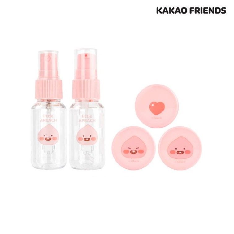 화장품 공병 세트 휴대용기 5P 카카오 라이언 굿즈 여행준비 이미지 8