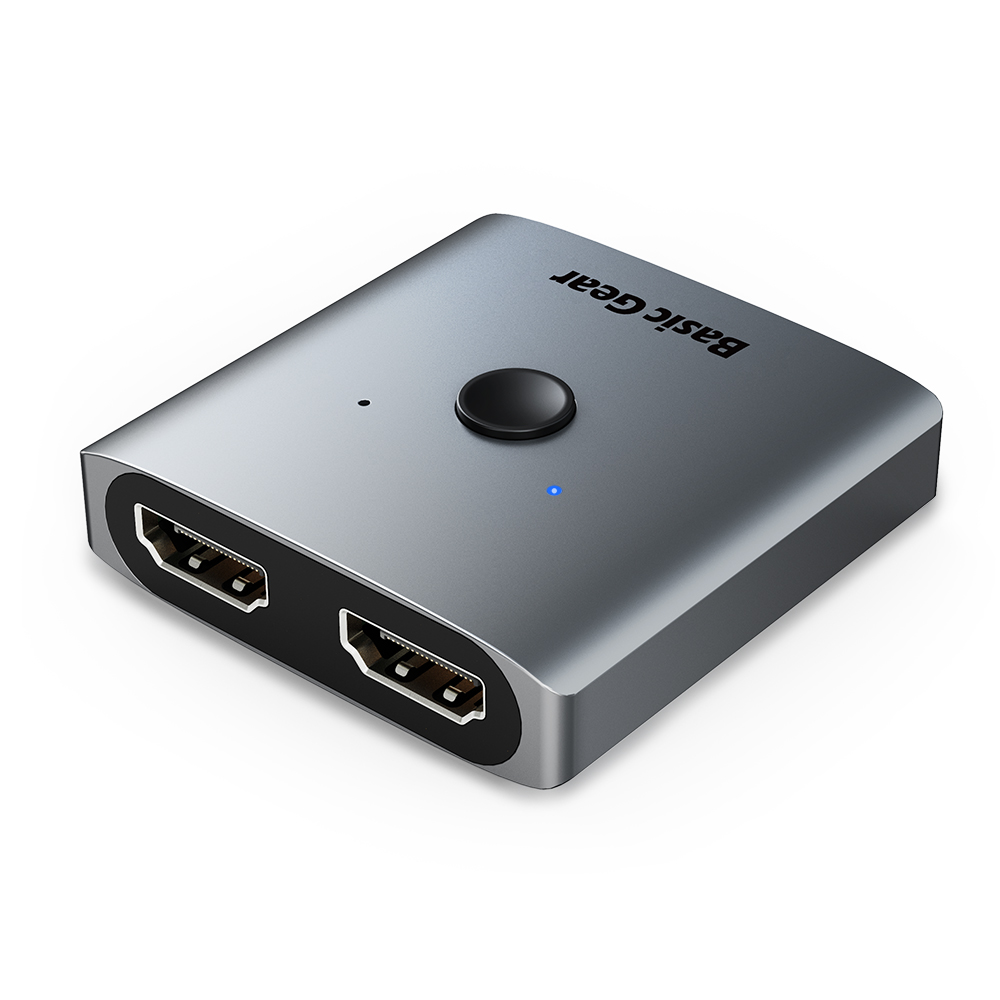 베이직기어 HDMI 2:1 셀렉터 4K 60hz 분배기 양방향 스위치 선택기