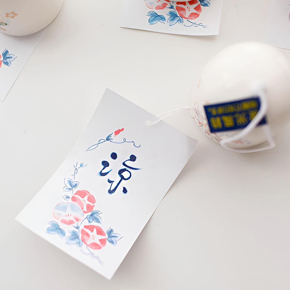 일본후우링 형광 도자기 후우링 풍경종 도어벨 후링