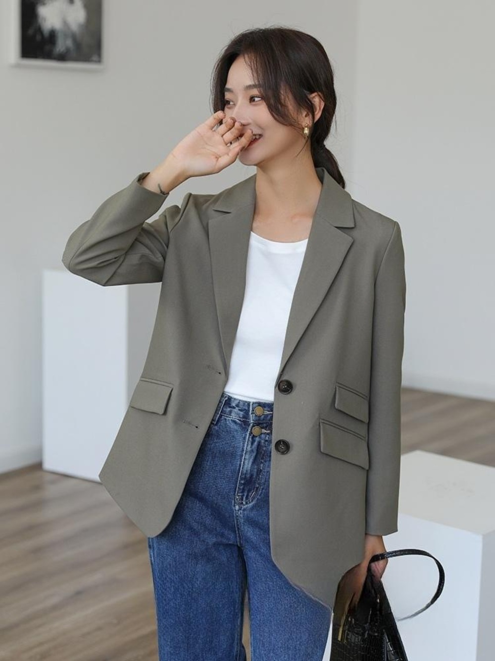 하이드 1회 이보영 나문영 정장자켓 오피스 프렌치 옷 패션 의상 수지맞은 우리 오현경 - 메인 이미지