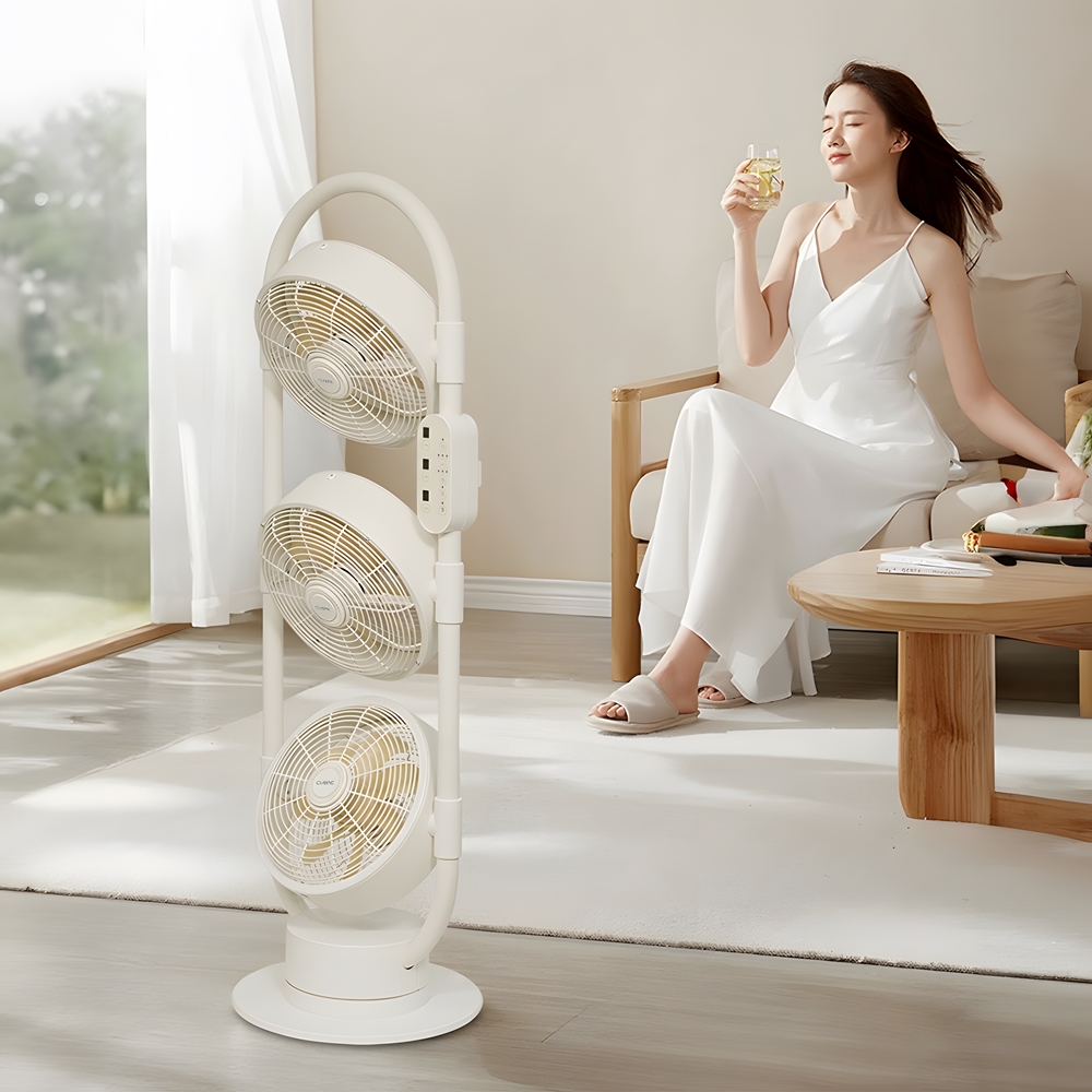 쿠오레 까르페 3구 선풍기 타워형 스탠드형 풀바디 써큘레이터 - 상세 이미지 4