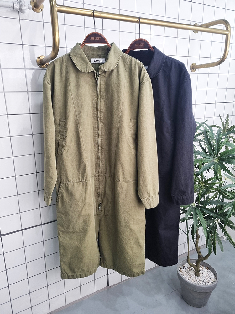 (무배)정글 하프 반바지 점프수트 - 상품 이미지
