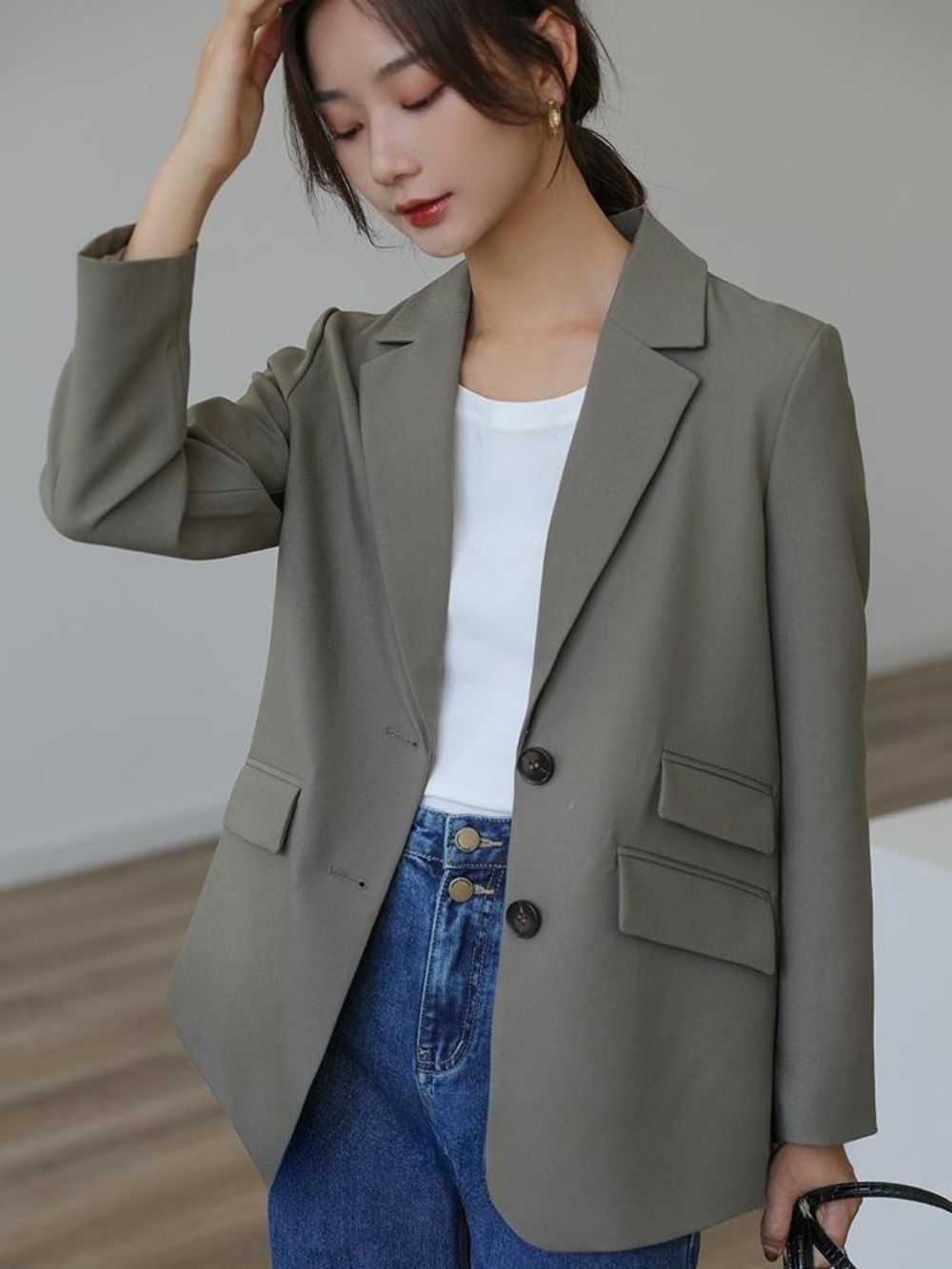 하이드 1회 이보영 나문영 정장자켓 오피스 프렌치 옷 패션 의상 수지맞은 우리 오현경 - 상세 이미지 2