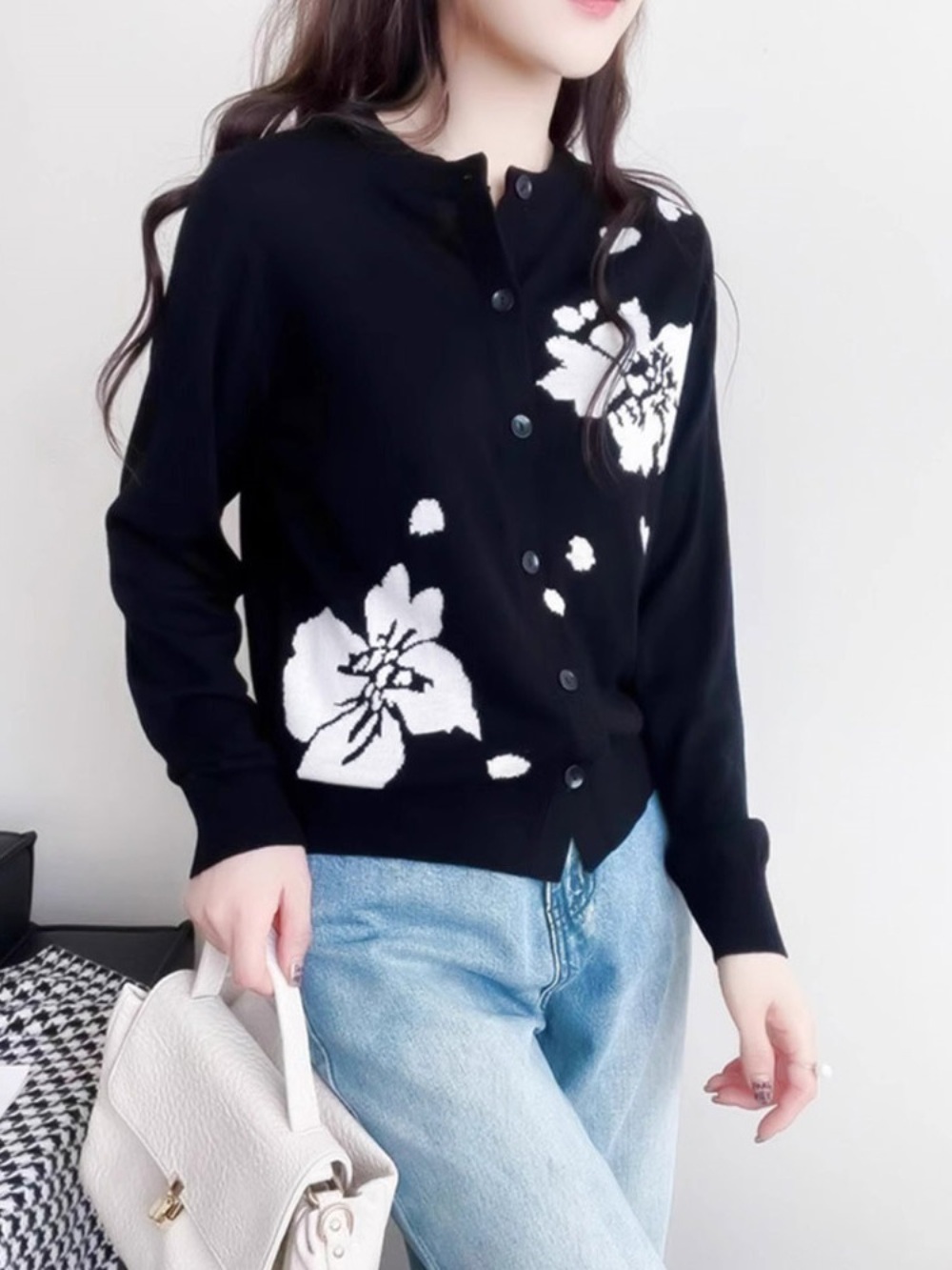 하이드 이보영 나문영 캐시미어 니트 가디건 봄 단정한 옷 패션 의상 7인의부활 이유비 - 상세 이미지 3