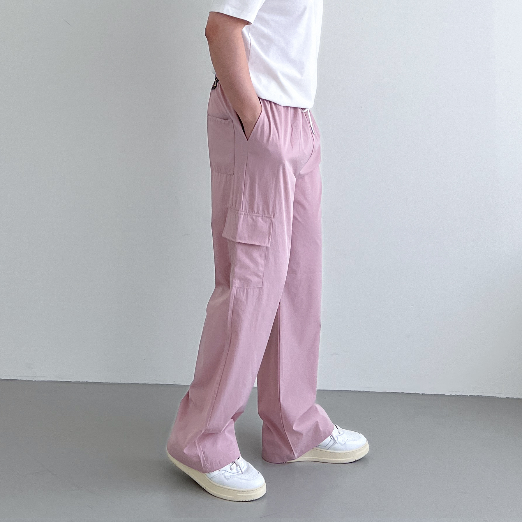 나일론카고팬츠 남자바스락바지 통큰바지 - 상세 이미지 5