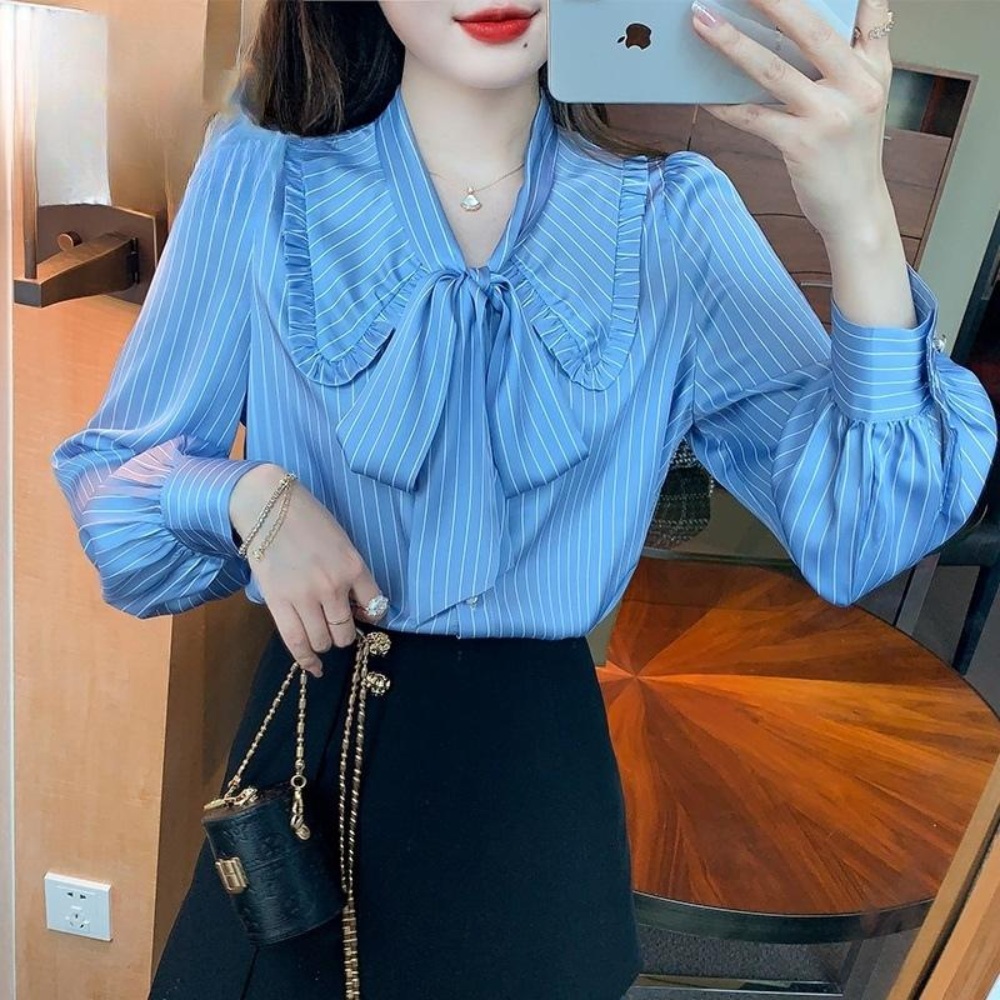 하이드 3회 이청아 하연주 스트라이프 셔츠 쉬폰 섹시한 옷 패션 의상 7인의 부활 신은경 - 상세 이미지 3