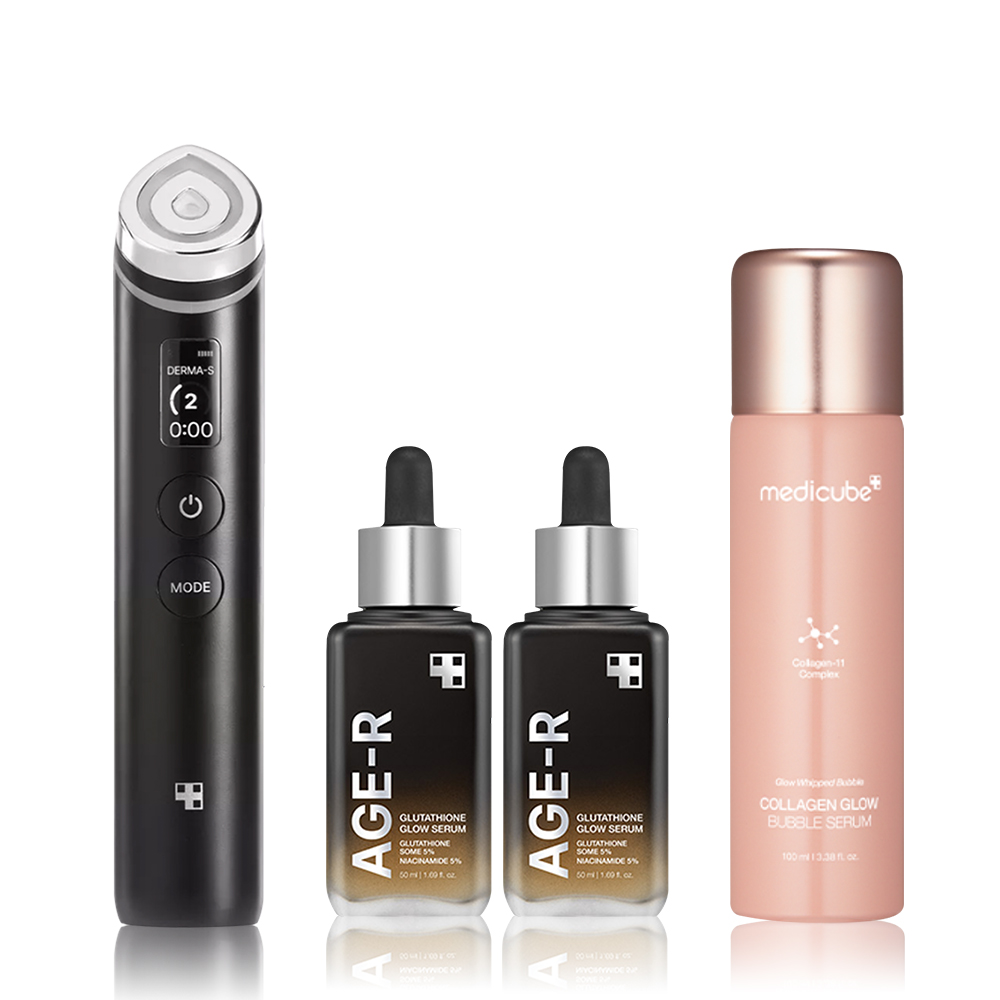 메디큐브 에이지알 부스터 프로 +글루타치온 앰플 2개 + 콜라겐 글로우 버블 세럼 1개