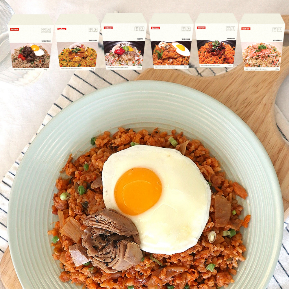 양많은 볶음밥 컵밥 300g 6종12팩 점심구독 정기배송 아침 저녁식사 2주 식단 배달