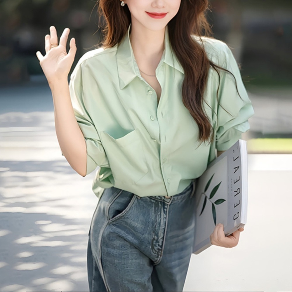 하이드 이보영 나문영 셔츠 블라우스 유니섹스 페미닌 옷 패션 의상 수지맞은 우리 함은정 - 메인 이미지