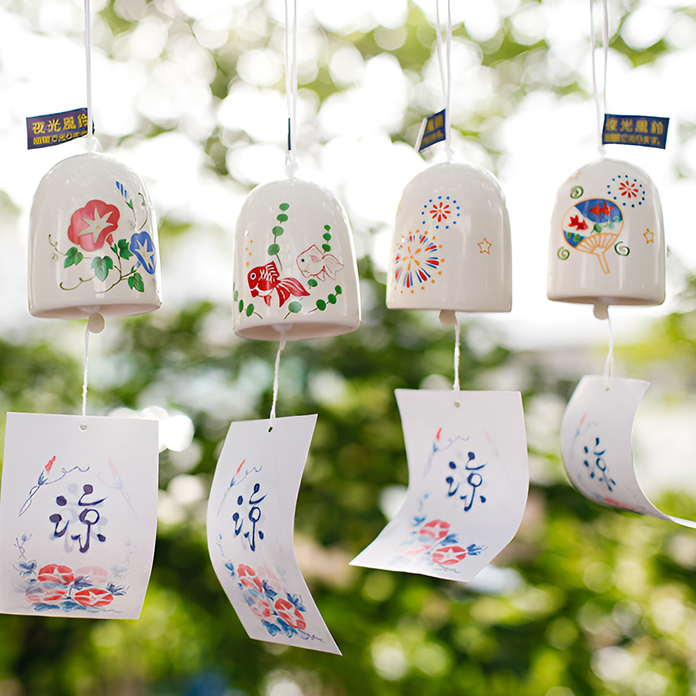 일본후우링 형광 도자기 후우링 풍경종 도어벨 후링