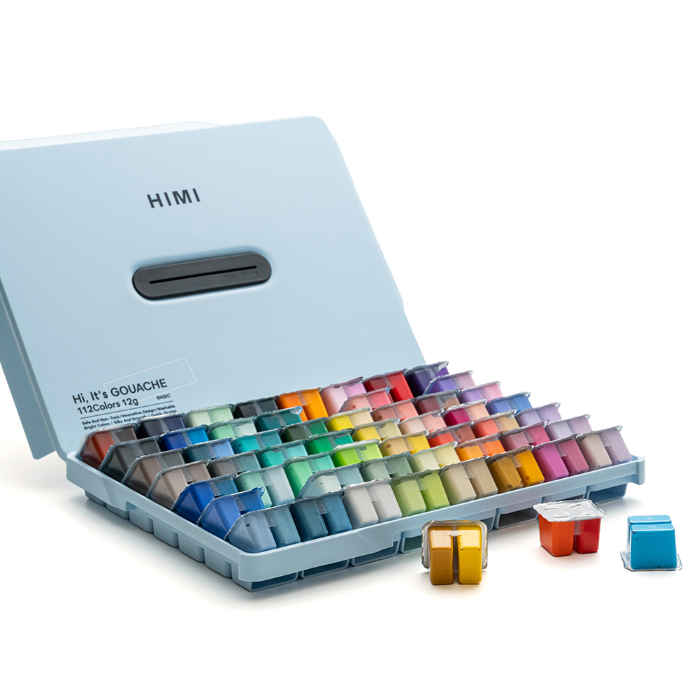 미야 히미 HIMI 젤리 과슈 물감 수채화 트윈컵 12ml 112색