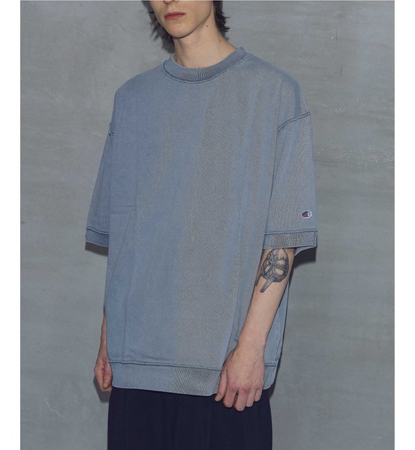 Champion 챔피온 x 몽키타임 별주 피그먼트 골지 리브 티셔츠 24SS 4컬러 - 상세 이미지 2