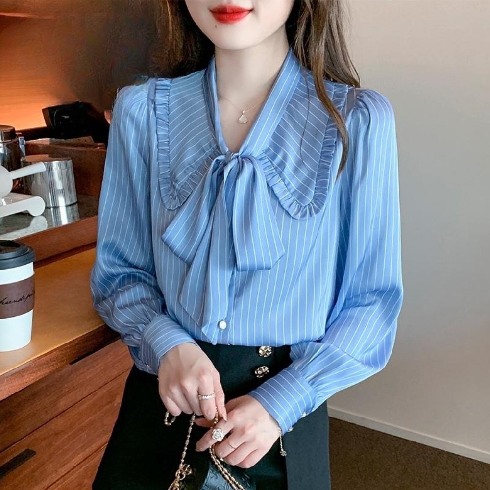 하이드 3회 이청아 하연주 스트라이프 셔츠 쉬폰 섹시한 옷 패션 의상 7인의 부활 신은경 - 상세 이미지 2