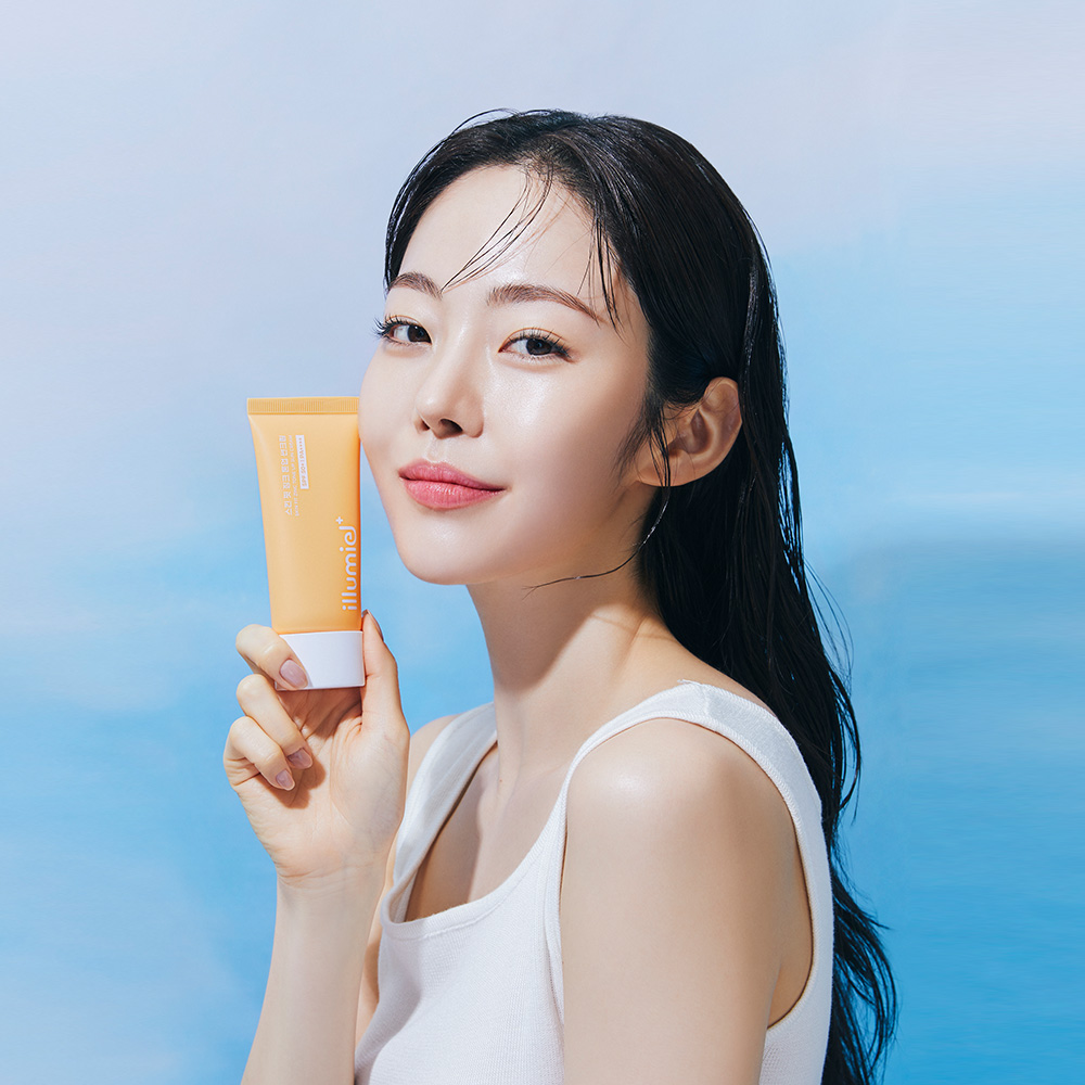 일루미엘 스킨 핏 파데프리 무기자차 비건 톤업 선크림 50ml - 상세 이미지 3