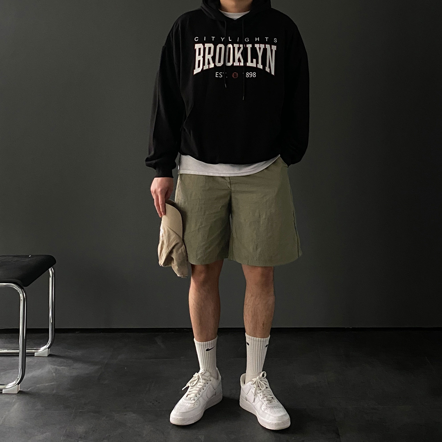 1+1 나일론반바지 나일론쇼츠 남자반바지 - 상세 이미지 3