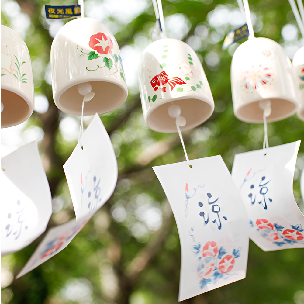 일본후우링 형광 도자기 후우링 풍경종 도어벨 후링