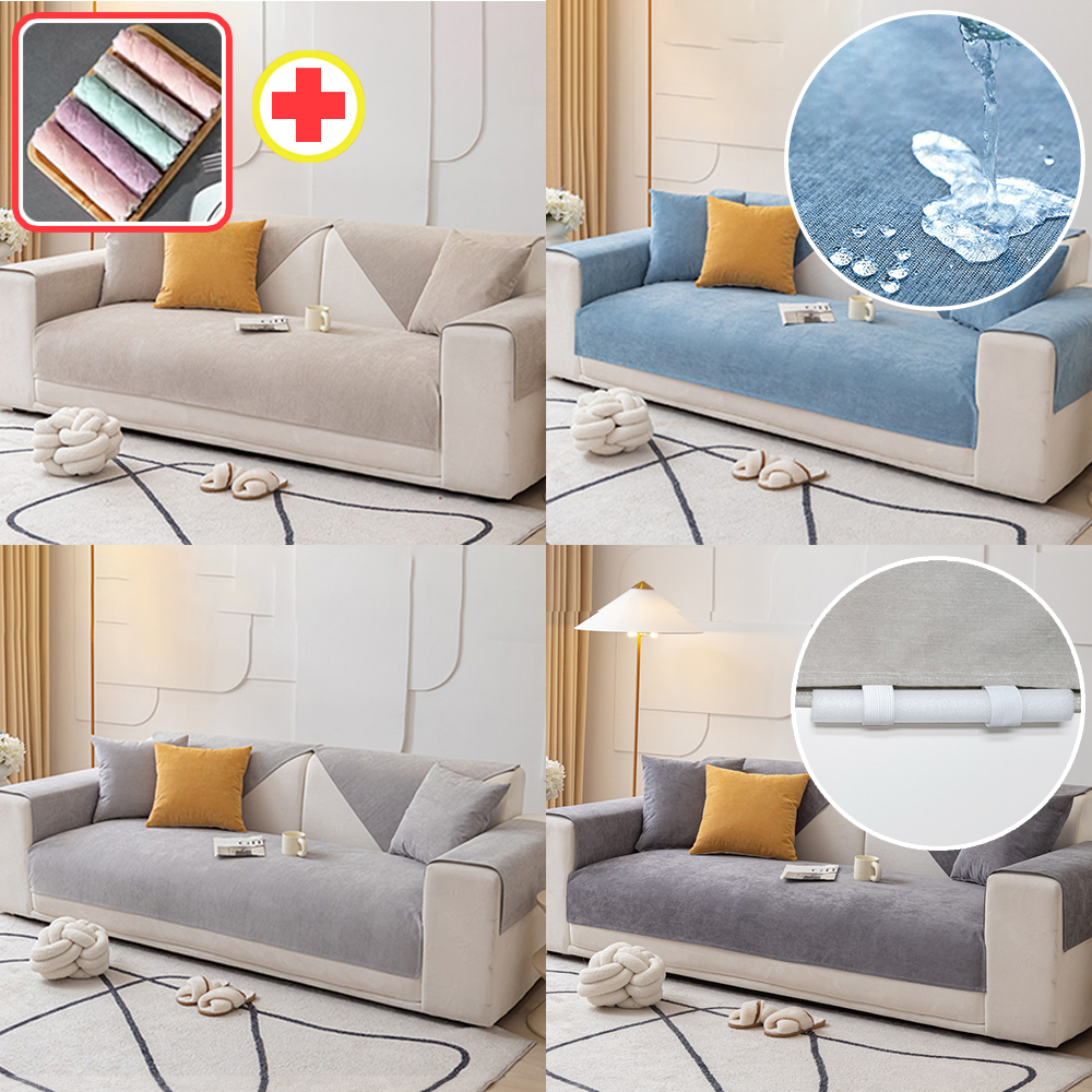 쇼파패드 넓은 돌 흙 소파 매트 토퍼 순면 커버 덮개 깔개 사계절 화이트 70x150