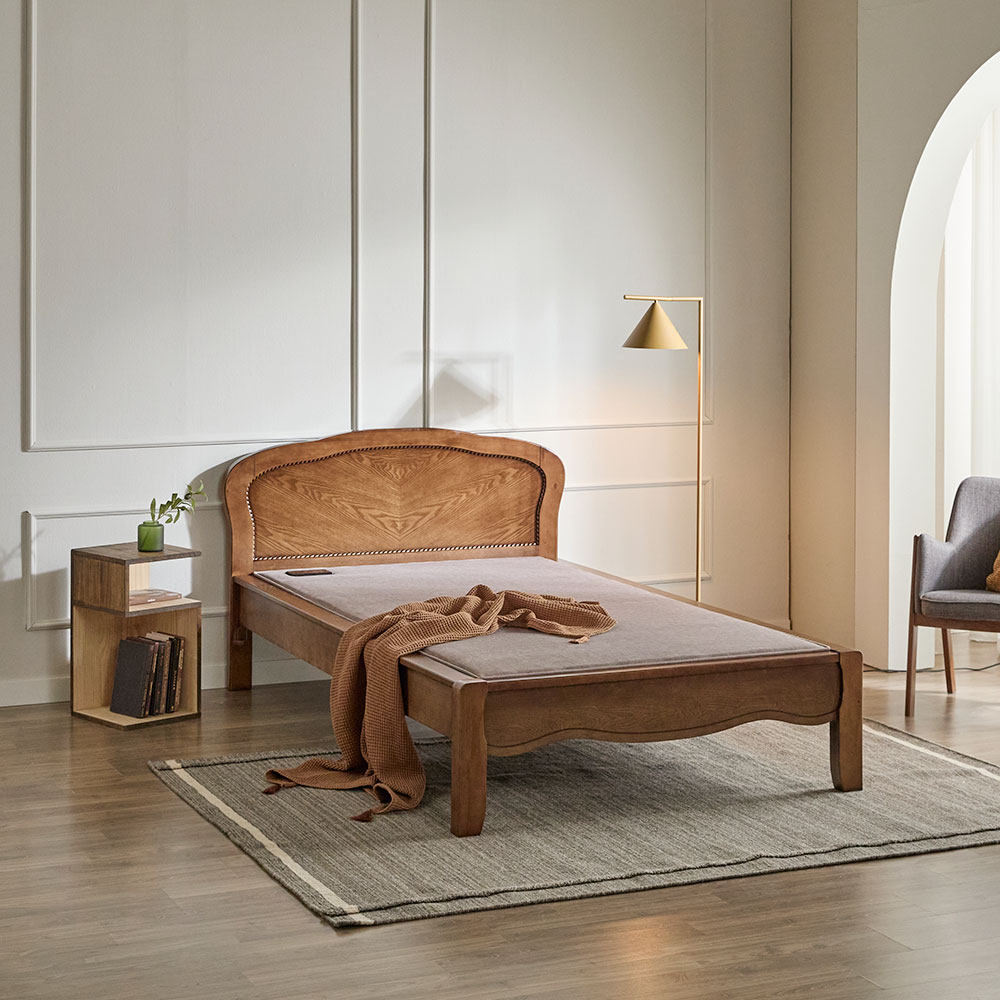 장인가구 오도 원목 황토볼 온열 보료 평상형 흙침대 Q