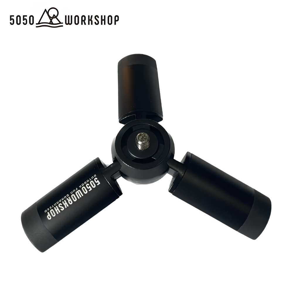 5050워크숍 미니 삼각대 캠핑 랜턴스탠드 트리포드 랜턴걸이 SS